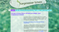 Desktop Screenshot of kangenwasser-info.ch