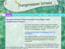 Tablet Screenshot of kangenwasser-info.ch